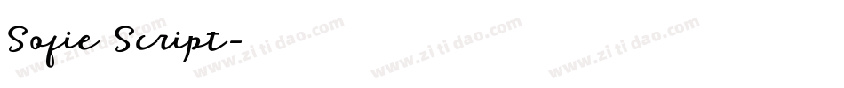 Sofie Script字体转换